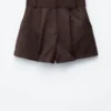 A-Linien-Satin-Shorts