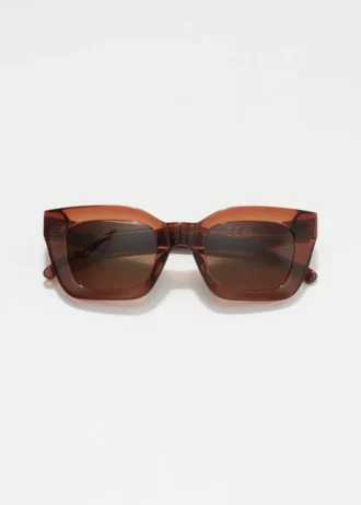 Acetat-Sonnenbrille mit rechteckigem Rahmen