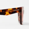 Acetat-Sonnenbrille mit rechteckigem Rahmen Acetat-Sonnenbrille mit rechteckigem Rahmen