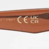 Acetat-Sonnenbrille mit rechteckigem Rahmen Acetat-Sonnenbrille mit rechteckigem Rahmen