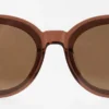 Acetat-Sonnenbrille mit rundem Rahmen