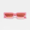 Acetat-Sonnenbrille mit schmalem Rahmen