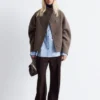 Asymmetrische Wolljacke Asymmetrische Wolljacke