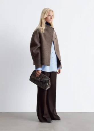 Asymmetrische Wolljacke