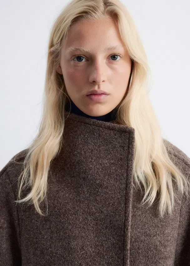 Asymmetrische Wolljacke Asymmetrische Wolljacke