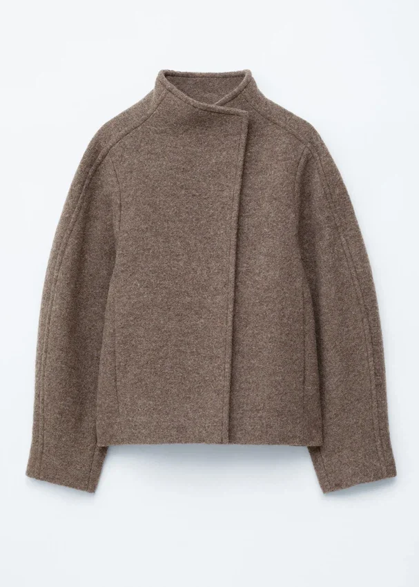 Asymmetrische Wolljacke Asymmetrische Wolljacke