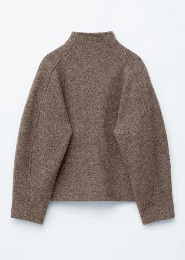 Asymmetrische Wolljacke Asymmetrische Wolljacke