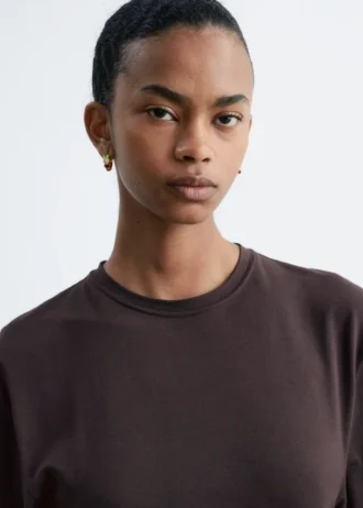 Asymmetrisches Midikleid aus T-Shirt-Material