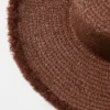 Ausgefranster Raffia-Strohhut Ausgefranster Raffia-Strohhut