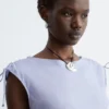 Ausgestelltes Midikleid aus Leinen