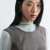 Ausgestelltes Minikleid aus Wolle Ausgestelltes Minikleid aus Wolle