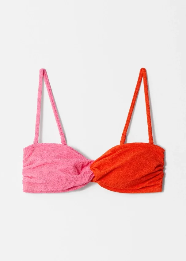 Bandeau-Bikini-Oberteil mit Struktur Bandeau-Bikini-Oberteil mit Struktur