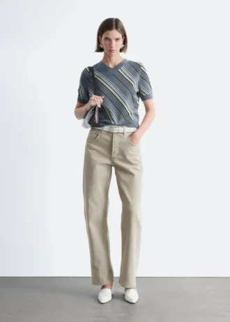 Barrel-Jeans mit weitem Bein