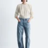 Barrel-Jeans mit weitem Bein Barrel-Jeans mit weitem Bein