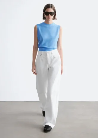 Barrel-Jeans mit weitem Bein