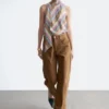 Barrel-Jeans mit weitem Bein Barrel-Jeans mit weitem Bein
