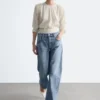 Barrel-Jeans mit weitem Bein Barrel-Jeans mit weitem Bein