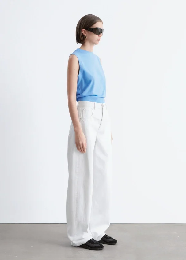 Barrel-Jeans mit weitem Bein Barrel-Jeans mit weitem Bein