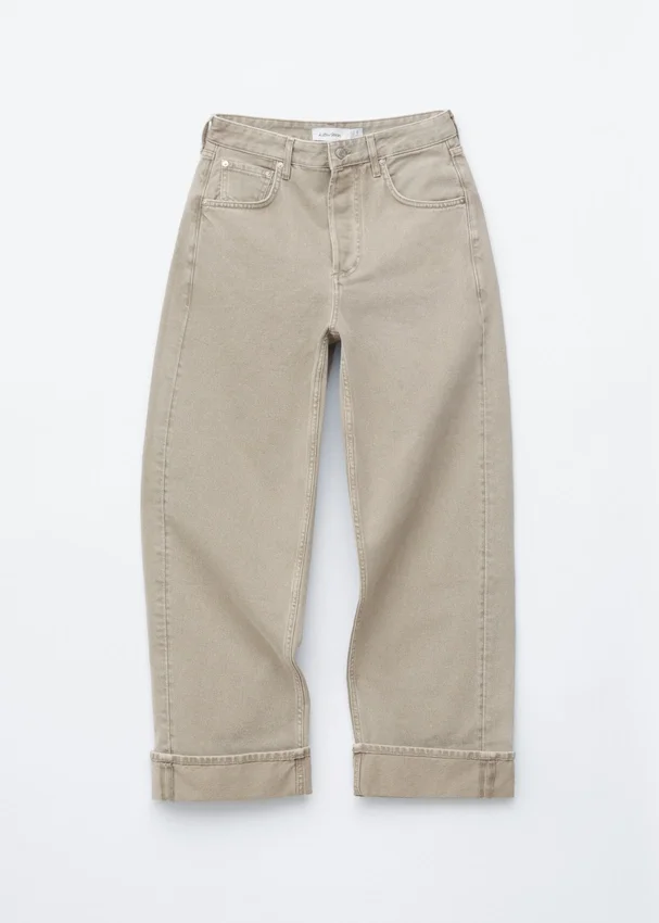 Barrel-Jeans mit weitem Bein Barrel-Jeans mit weitem Bein
