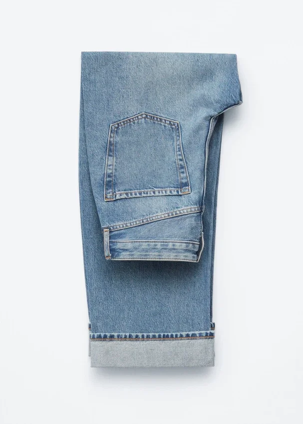 Barrel-Jeans mit weitem Bein Barrel-Jeans mit weitem Bein