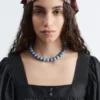 Baumwoll-Bluse mit quadratischem Ausschnitt Baumwoll-Bluse mit quadratischem Ausschnitt