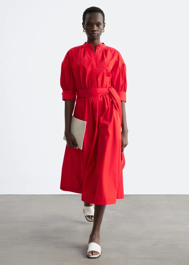Baumwoll-Maxikleid Baumwoll-Maxikleid