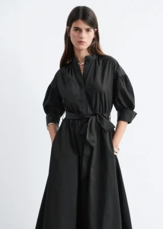 Baumwoll-Maxikleid