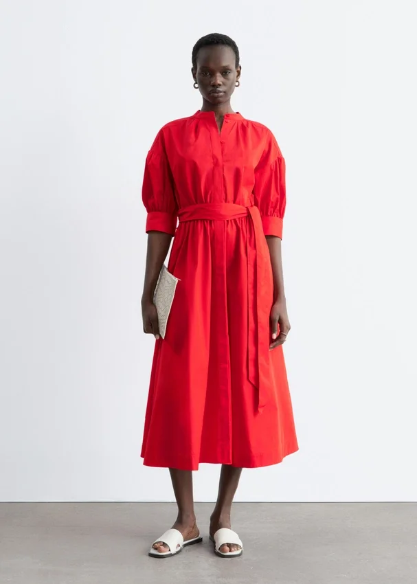 Baumwoll-Maxikleid Baumwoll-Maxikleid