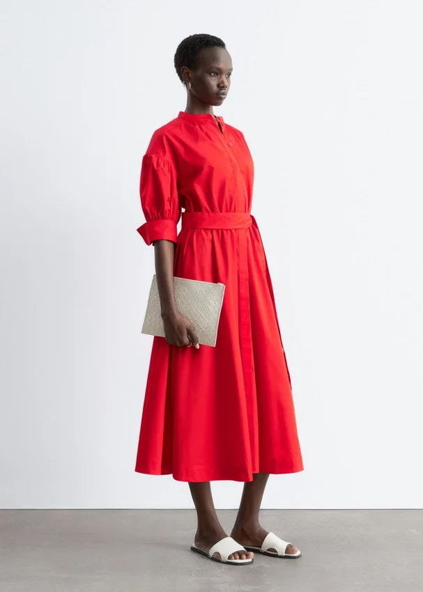 Baumwoll-Maxikleid Baumwoll-Maxikleid