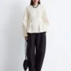 Baumwoll-Peplum-Oberteil Baumwoll-Peplum-Oberteil