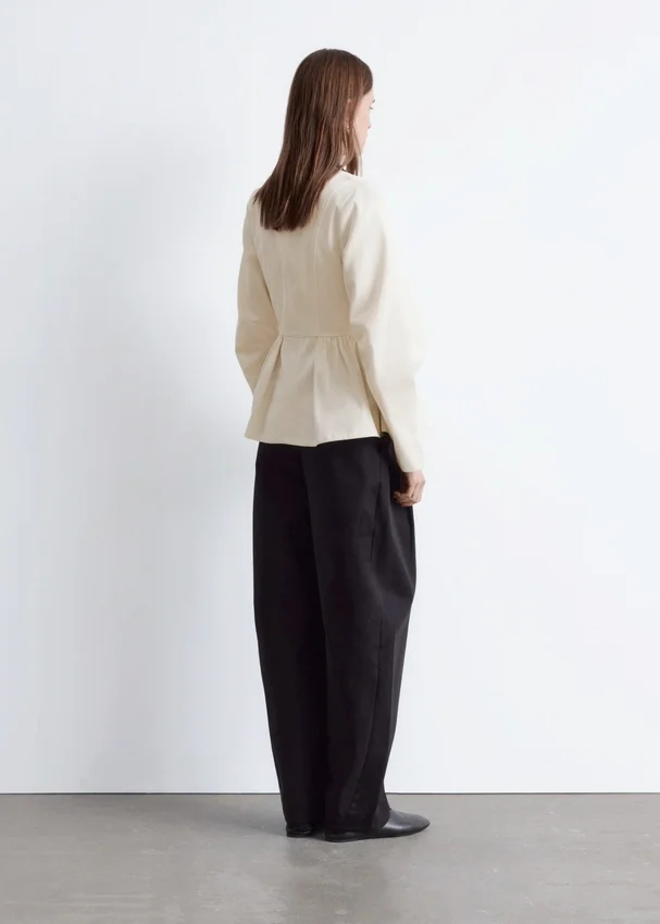 Baumwoll-Peplum-Oberteil Baumwoll-Peplum-Oberteil