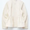 Baumwoll-Peplum-Oberteil Baumwoll-Peplum-Oberteil