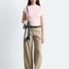 Baumwoll-Twill-Hose mit geradem Bein Baumwoll-Twill-Hose mit geradem Bein