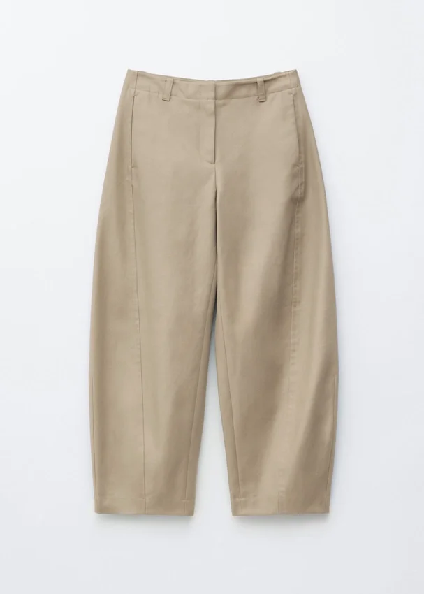 Baumwoll-Twill-Hose mit geradem Bein Baumwoll-Twill-Hose mit geradem Bein