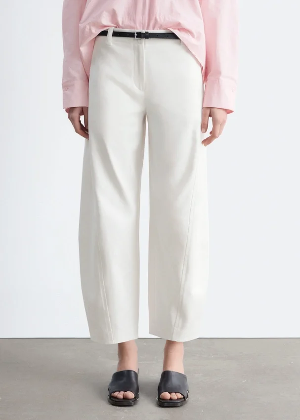 Baumwoll-Twill-Hose mit geradem Bein Baumwoll-Twill-Hose mit geradem Bein