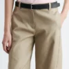 Baumwoll-Twill-Hose mit geradem Bein Baumwoll-Twill-Hose mit geradem Bein