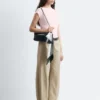 Baumwoll-Twill-Hose mit geradem Bein Baumwoll-Twill-Hose mit geradem Bein