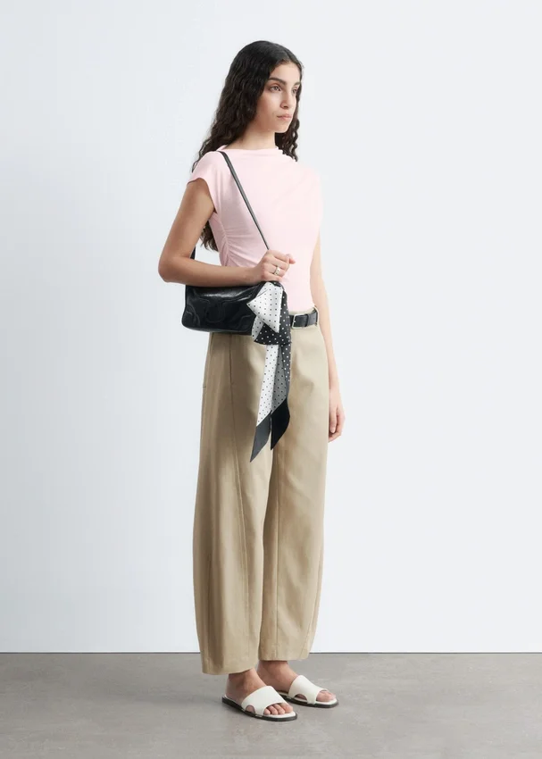 Baumwoll-Twill-Hose mit geradem Bein Baumwoll-Twill-Hose mit geradem Bein