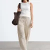 Baumwoll-Twill-Hose mit Kordelzug Baumwoll-Twill-Hose mit Kordelzug