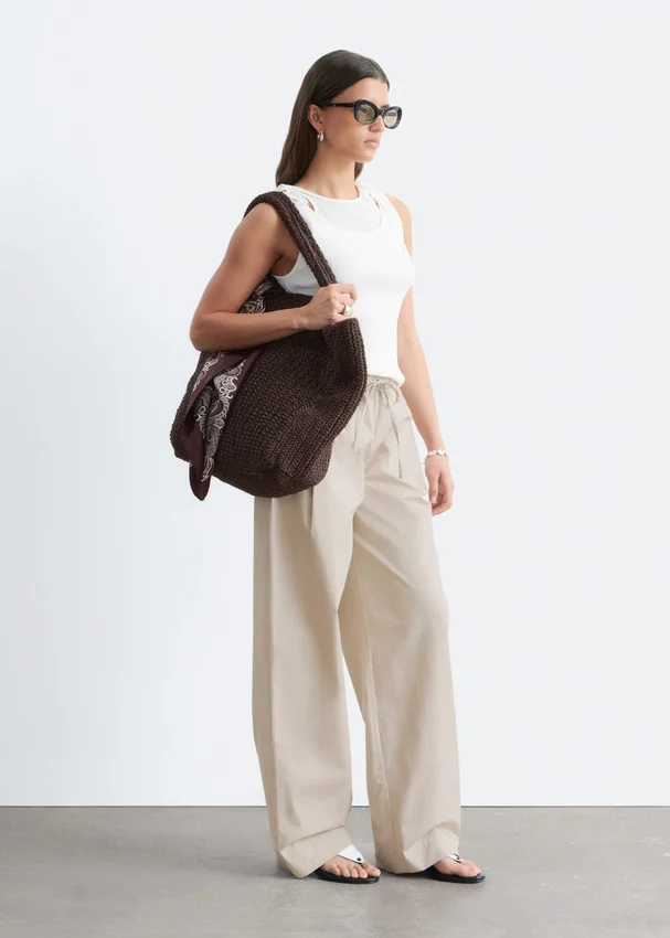 Baumwoll-Twill-Hose mit Kordelzug Baumwoll-Twill-Hose mit Kordelzug