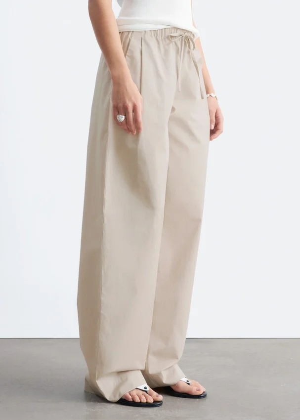 Baumwoll-Twill-Hose mit Kordelzug Baumwoll-Twill-Hose mit Kordelzug