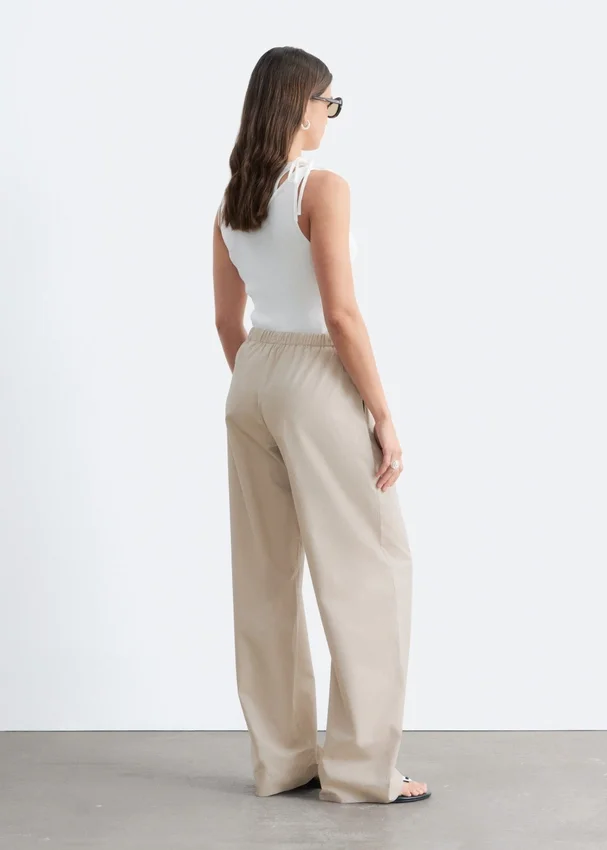 Baumwoll-Twill-Hose mit Kordelzug Baumwoll-Twill-Hose mit Kordelzug