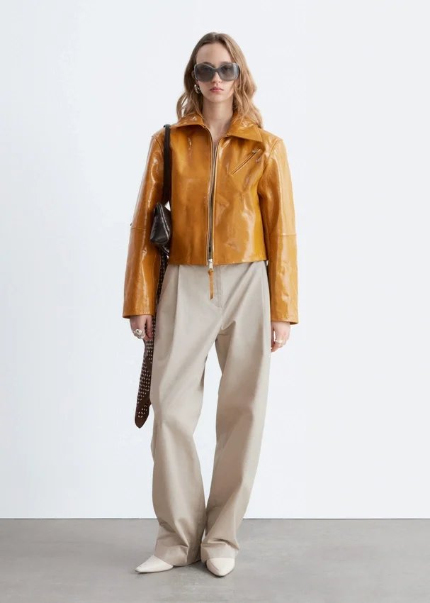 Baumwollhose mit Bundfalten Baumwollhose mit Bundfalten