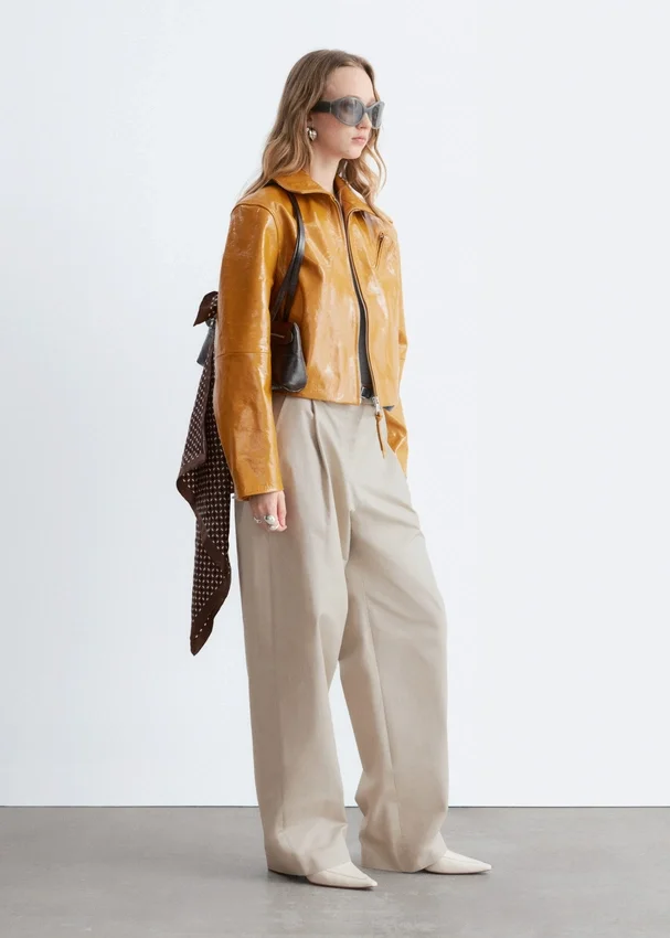 Baumwollhose mit Bundfalten Baumwollhose mit Bundfalten