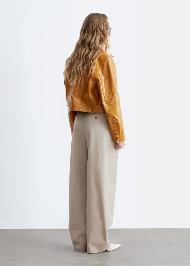 Baumwollhose mit Bundfalten Baumwollhose mit Bundfalten