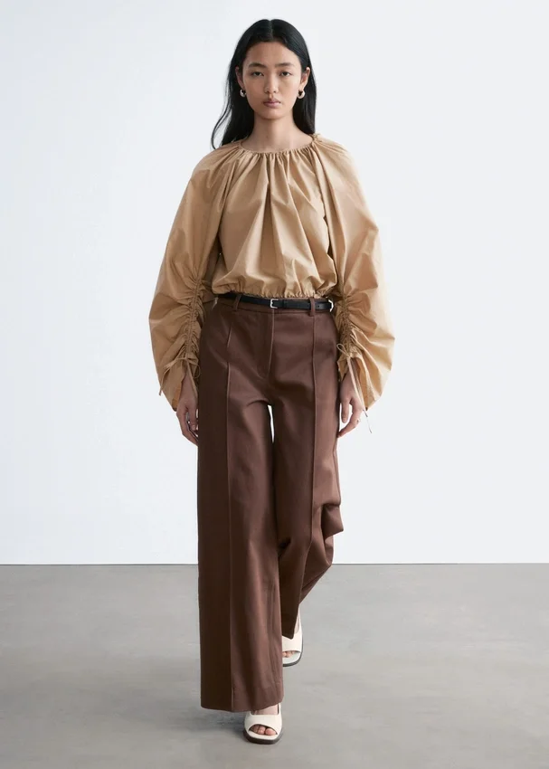 Baumwollhose mit Pressfalte Baumwollhose mit Pressfalte