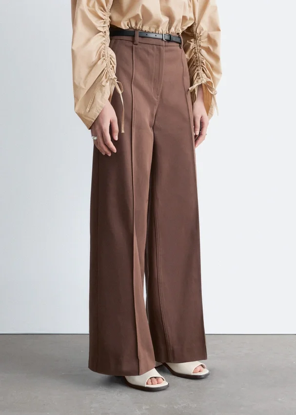 Baumwollhose mit Pressfalte Baumwollhose mit Pressfalte