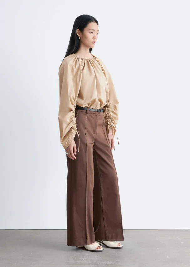 Baumwollhose mit Pressfalte Baumwollhose mit Pressfalte
