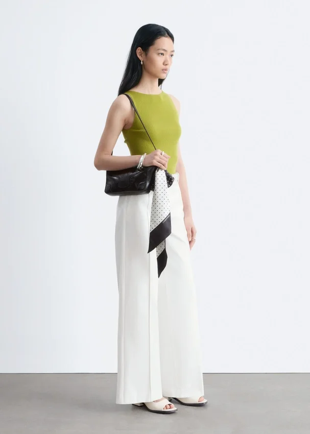 Baumwollhose mit Pressfalte Baumwollhose mit Pressfalte