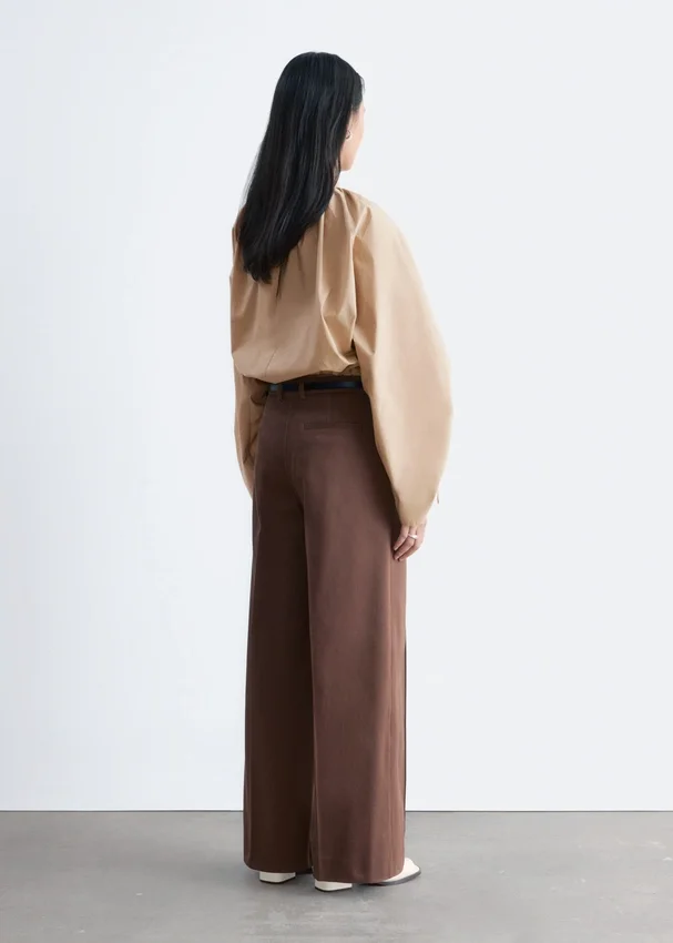 Baumwollhose mit Pressfalte Baumwollhose mit Pressfalte